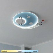 Brilagi -LED Gyerekszobai mennyezeti lámpa STARSHIP LED/64W/230V 3000/4500K kék