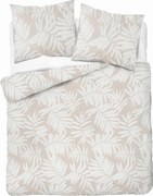 Pamut Ágyneműhuzat 160x200 Bézs Pálmalevél 5335B