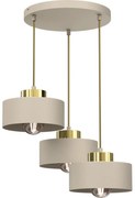 Luminex Csillár zsinóron MARTI 3xE27/15W/230V bézs/arany 9932