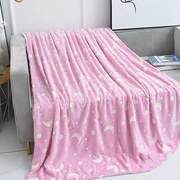 Zaparkorun Világító mikroszálas pléd - Rózsaszín