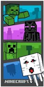 Minecraft Adventure Time fürdőlepedő, strand törölköző 70x140cm