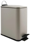 Szürkésbarna acél pedálos szemetes 5 l Erik – Spirella