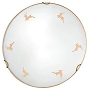 Kolarz 731.11.4.150-Fali lámpa NONNA 1xE27/60W/230V átm. 30 cm szarvas rózsaarany