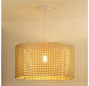 Duolla - Csillár zsinóron ROLLER RATTAN 1xE27/15W/230V átm. 45 cm bézs