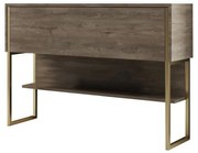 Luxe Walnut and Gold komód