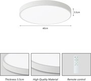 Brilagi-LED Dimmelhető POOL SMART medencelámpa LED/48W/230V 40 cm Wi‑Fi Tuya+ távirányító fehér