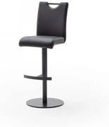 ALESI állítható magasságú fekete bárszék antracit szürke lábbal