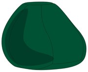 Zöld Babzsák Puff Huzat