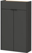 Antracitszürke szekrény 56x97x22 cm Ameca – Germania