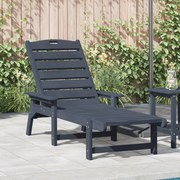 Napozóágy Tengerészkék 53x162x98.5 cm HDPE
