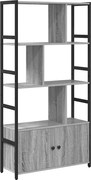 vidaXL Könyvespolc Szürke sonoma 80 x 30 x 155,5 cm Faanyag