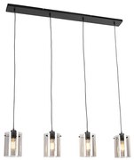 Okos lógólámpa fekete füstüveggel, 4 db Wifi ST64 izzóval - Dome