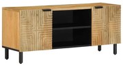 barna tömör mangófa TV-szekrény 105 x 33 x 46 cm
