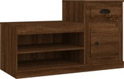 vidaXL barna tölgyszínű szerelt fa cipősszekrény 100x42x60 cm