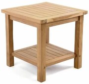 Kerti asztal DIVERO 50 cm - teak fa