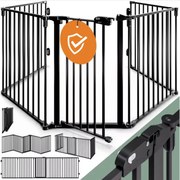 Casaria® Kandalló rostély 306 x 76,5 cm