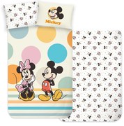 Disney Mickey Duo gyerek, ovis ágyneműhuzat 100×135 cm, 40×60 cm