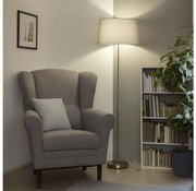 Brilagi - CERIA LED állólámpa 1xE27/40W/230V, átmérő 45 cm, szürke/matt króm