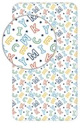 Disney Mickey Letters gumis lepedő 90x200 cm