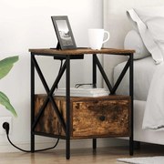 Éjjeliszekrény Füstölt tölgy 41.5 x 40.5 x 55 cm Faanyag