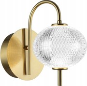 Italux Led fali lámpa 5W Lazie arany üveg modern 3000K