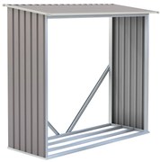Tüzifa tároló G21 WOH 136 - 182 x 75 cm, szürke