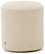 Krémszínű buklé puff Kaeli – Kave Home