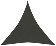 antracitszürke HDPE napvitorla 160 g/m² 4,5 x 4,5 x 4,5 m