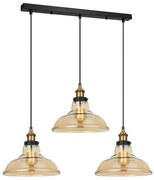 ITALUX MDM-2381/3 GD+AMB - HUBERT 3xE27/40W/230V függeszték kábellel