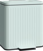 HOMCOM 40 l kétrekeszes lábtaposós szemetes – 2 x 20 l, puha záródás, nyitva tartás, kivehető belsők – zöld | Aosom