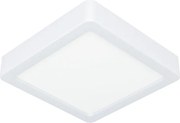 Eglo 901335 - FUEVA fürdőszobai mennyezeti LED lámpa, 7 W, 230 V, 15x15 cm, IP44, fehér