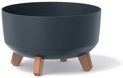 Prosperplast GRACIA LOW 28,5 cm kaspó antracit