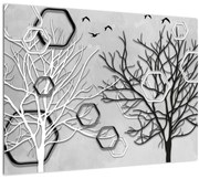 Absztrakt kép a fák (70x50 cm)