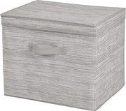 Miami rendszerező doboz fedéllel, bézs, 400x300x250mm, nem szőtt