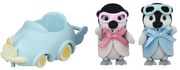 Sylvanian Families Baby Penguins ikrek autóval