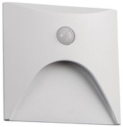 Kanlux 39141 - LED lépcsőlámpa mozgásérzékelővel EXIN 2,5W/230V 4000K IP65 fehér szögletes