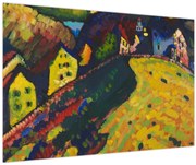 Kép - Vasily Kandinsky, Houses at Murnau, reprodukciók (90x60 cm)