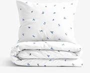 Goldea pamut ágyneműhuzat - áfonya mintás 140 x 200 és 70 x 90 cm