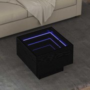 vidaXL Dohányzóasztal Musta tammi 40 x 40 x 30 cm Faanyag