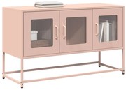 rózsaszín hidegen hengerelt acél TV-szekrény 100,5x39x60,5 cm