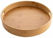 Florina BAMBOU fából készült tálca , 30 x 5 cm , 30 cm átmérőjű
