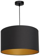 Csillár zsinóron ARDEN 1xE27/60W/230V á. 40 cm fekete/arany