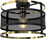 Felületre szerelhető csillár RIM 1xE27/60W/230V fekete/arany