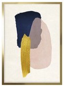 Navy blue pink and golden stain kép