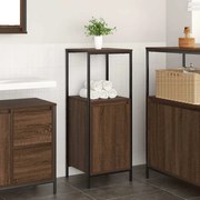 barna tölgy fürdőszobaszekrény polcokkal 36x35x95 cm