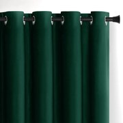 Sötétzöld bársony dimout (részleges sötétítő) függöny 140x245 cm Eyelets – Restilo