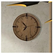 Li-Go 23628/DUB3 - Falióra LED/1xAA átmérő 32 cm világos tölgy/kerek