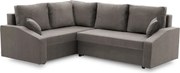 Grande Plus sarokkanapé, baloldali, szövet anyag, szürke