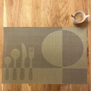 Tányér alátét deluxe food gold 35x45cm TiaHome