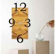 Fali óra 41x74 cm, 1xAA, fa/fém